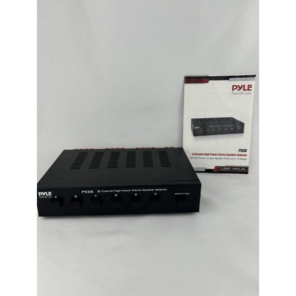 Pyle PSS6 6-Channel High Power Stereo Speaker Control Center Selector Read - Picture 1 of 9